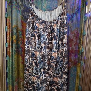 Floral Paisley Sleeveless Dress/Tank